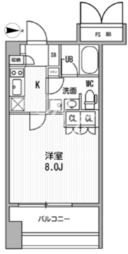 サンフル押上1 202 間取り図
