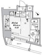 メイクスデザイン品川戸越 703 間取り図