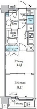 クインテット恵比寿 302 間取り図
