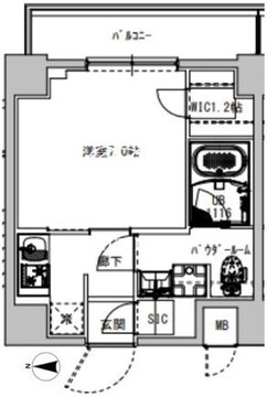 エスレジデンス木場フルスパーク 301 間取り図