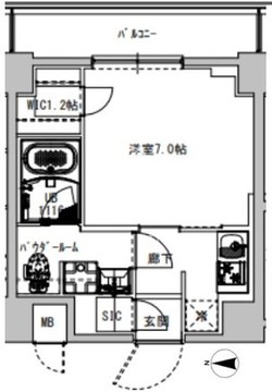 エスレジデンス木場フルスパーク 204 間取り図