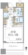 白金ザ・スカイ E-625 間取り図