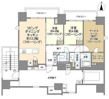 ピアース渋谷 1503 間取り図