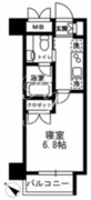 レジディア月島3 307 間取り図