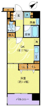 クリオ五反田 402 間取り図