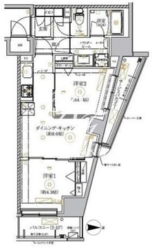 リルシア墨田八広 607 間取り図