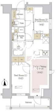 アーバネックス銀座東3 1003 間取り図