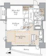 プライマルシティ神楽坂 401 間取り図