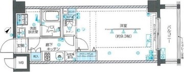 ズーム目黒不動前 308 間取り図