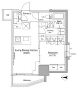 ザ・パークハビオ荏原中延駅前 206 間取り図
