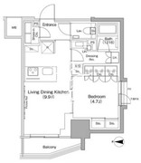 ザ・パークハビオ荏原中延駅前 606 間取り図