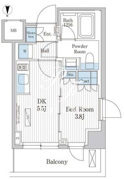 パークアクシス東陽町レジデンス 507 間取り図