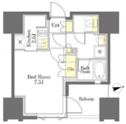 びゅうリエットグラン新宿戸山 1102 間取り図