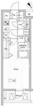 オーパスレジデンス武蔵小山 1104 間取り図