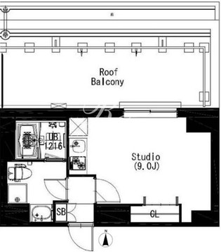 エスティメゾン戸越 608 間取り図