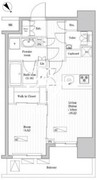オーパスレジデンス武蔵小山 507 間取り図