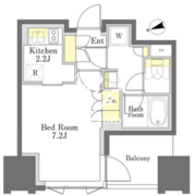 びゅうリエットグラン新宿戸山 1012 間取り図