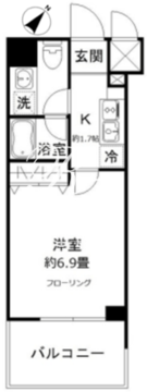 フォレシティ豊洲 711 間取り図