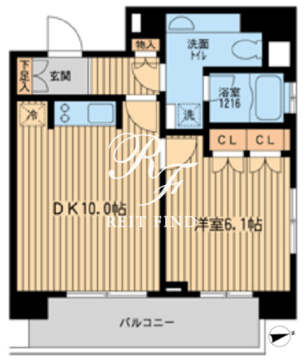 ラクラス田町 701 間取り図