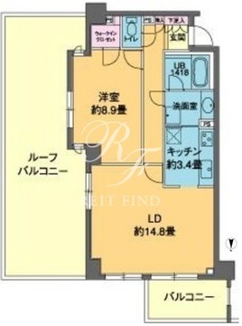 カスタリア高輪 213 間取り図