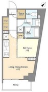 ラサンテ文京千駄木 204 間取り図