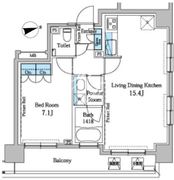 パークアクシス渋谷桜丘 S-1201 間取り図
