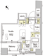 パークアクシス茅場町 1202 間取り図