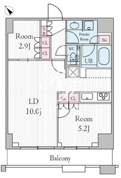 アーバンパークグラン代官山 303 間取り図