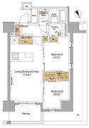 ザ・パークハビオ滝野川 205 間取り図