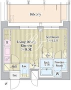 アヴォルトフェリーチェ蒲田サウス 508 間取り図
