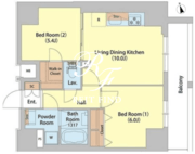 サイオン町屋 801 間取り図