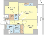 サイオン町屋 401 間取り図