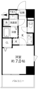 サイオン町屋 404 間取り図