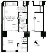 パークアクシス溜池山王 101 間取り図