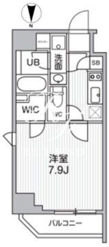 オルタナ東池袋 306 間取り図