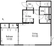グランパセオ中目黒ウエスト W-101 間取り図