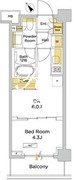 パークアクシス門前仲町テラス 210 間取り図