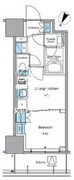 ルフォンプログレ渋谷ヒルトップ 707 間取り図