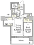 プライムガーデン西麻布 203 間取り図